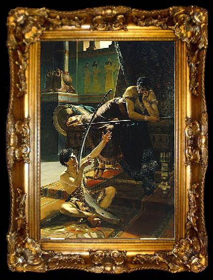 framed  Julius Kronberg David and Saul, ta009-2